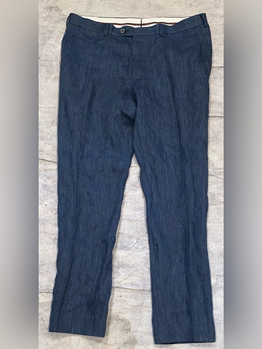 Suitsupply Brescia 100% Linen Textured Pants Trousers Slacks 36 US Lightweight